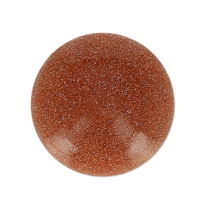 Cabochon tondo mm. 15 Gold Stone - Imitation Pierre de soleil