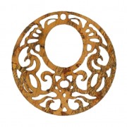 Separatore rotondo 1 foro in sughero per orecchini 45 mm Naturale x1|raw }}