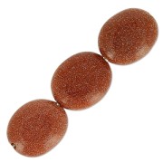 Perline Gold Stone olive piatte mm.10x8 x10|raw }}