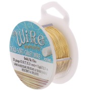 Filo di rame Craft Wire soft mm. 0.32 dorato anti-ossidazione|raw }}