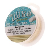 Filo di rame morbido Craft Wire mm.1,02 dorato anti-ossidazione x 3,65m|raw }}