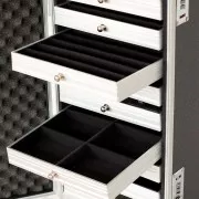 Valigia per bijoux con cassetti 51x23x33.5 cm Nero x1