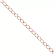 Catena maglia Forçat mm. 1,6 Rose Gold filled x cm.50