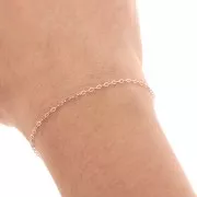 Catena maglia Forçat mm. 1,6 Rose Gold filled x cm.50