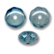 Ciambelle 7x4 mm Cristallo Baby Blue Luster x25|raw }}