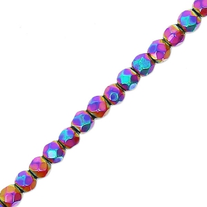 Mini-ematite sfaccettate mm. 2 Iris x cm.40