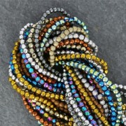 Mini-ematite sfaccettate mm. 2 Iris x cm.40