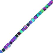 Mini cubetti di ematite mm.1.4 Iris x cm.40