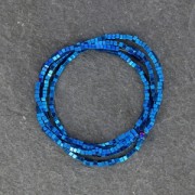 Mini cubetti di ematite mm.1.4 Blue Metallic x cm.40