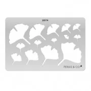 Modello rigido per pasta polimerica 152x100 mm Foglie di Ginkgo