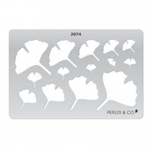 Modello rigido per pasta polimerica 152x100 mm Foglie di Ginkgo