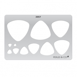 Modello rigido per pasta polimerica 152x100 mm Triangoli arrotondati