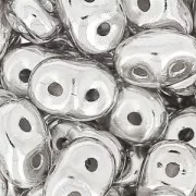 SuperDuo 2,5x5 mm - Placcato argento x5 g