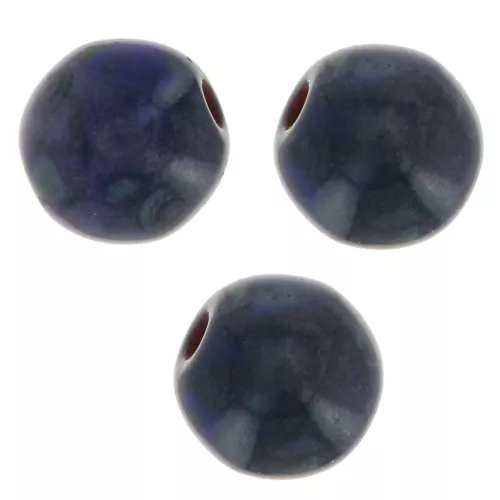 Perle mm. 4 Dark Sapphire Travertin x50