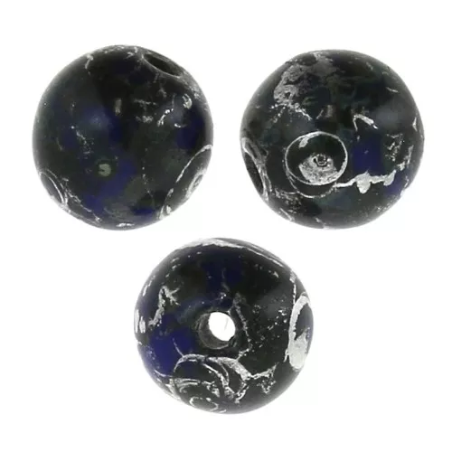 Perle mm. 4 Opaque Sapphire Picasso x50