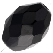 Perla a forma di oliva sfaccettate 11x8 mm - Jet x20