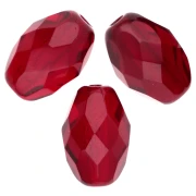 Perla a forma di oliva sfaccettate 11x8 mm - Siam x20
