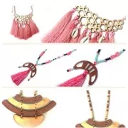 Separatore per collana mm. 52x10 di legno Naturel x1