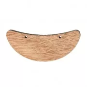 Separatore per collana mezza luna mm. 56x21 di legno Brown x1