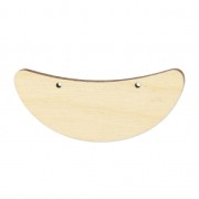 Separatore per collana mezza lunamm.  56x21 di legno Naturel x1|raw }}