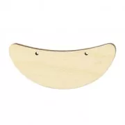 Separatore per collana mezza lunamm. 56x21 di legno Naturel x1
