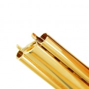 Chiusura Beadslide per tessitura di perle a clip 18x13 mm doré x1