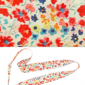 Sbieco Liberty Phoebe Rosso x 1m