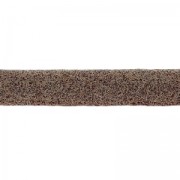 Laccetto doppio in cuoio effetto pelle scamosciata iridato 5 mm Marrone 50cm|raw }}