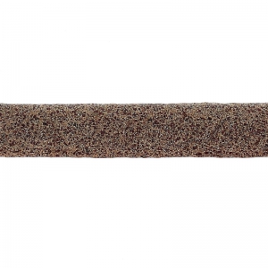 Laccetto doppio in cuoio effetto pelle scamosciata iridato 5 mm Marrone 50cm