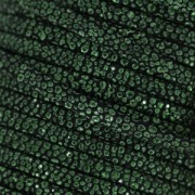 Laccetto cuoio effetto scamosciato imitazione pesce 5 mm Kaki Metallizzato x 50cm