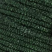 Laccetto cuoio effetto scamosciato imitazione pesce 5 mm Kaki Metallizzato x 50cm