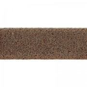 Laccetto doppio in cuoio effetto scamosciato iridato 10 mm Marrone 50cm|raw }}