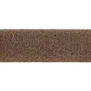 Laccetto doppio in cuoio effetto scamosciato iridato 10 mm Marrone 50cm