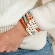 Rondelle in ceramica 8.5 mm Light Rose mat x20