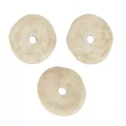 Rondelle in ceramica 8.5 mm Sand mat x20