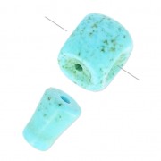 Perlina Set perle gourous 12 e 9 mm Howlite teintée Turquoise x1|raw }}