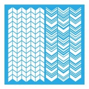 Stencil Americana Chevrons 30.5x30.5 cm x1|raw }}