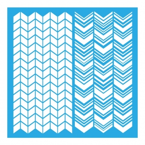 Stencil Americana Chevrons 30.5x30.5 cm x1