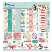 Assortimento cardstock e stickers Julie Nutting 30.5x30.5 cm Nautical Bliss