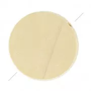 Perle piatte di legno grezzo 25 mm x10