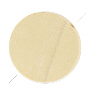 Perle piatte di legno grezzo 25 mm x10