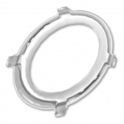 Castone PureCrystal 4122 Oval Rivoli 14x10.5mm Rodiato|raw }}