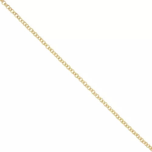 Catena maglia jaseron mm. 3 dorato con oro fino HQ x cm. 50