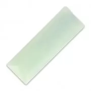 Cabochon sintetico baguette 30x10 mm imitazione Marmo Mint x1
