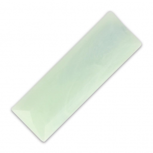 Cabochon sintetico baguette 30x10 mm imitazione Marmo Mint x1