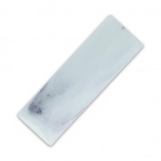 Cabochon sintetico baguette 24x8 mm imitazione Marmo Light Blue x1