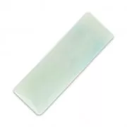 Cabochon sintetico baguette 24x8 mm imitazione Marmo Mint x1