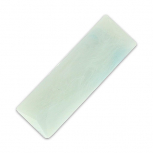 Cabochon sintetico baguette 24x8 mm imitazione Marmo Mint x1