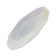 Oliva sintetica sfaccettata 24x10 mm Imitazione Marmo Light Blue x1|raw }}