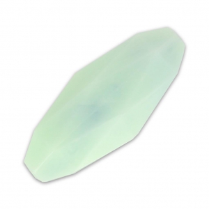 Oliva sintetica sfaccettata 24x10 mm imitazione Marmo Mint x1